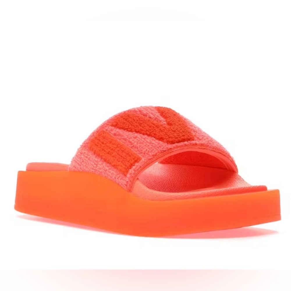 Adidas Ivy Park Screaming Orange Slides